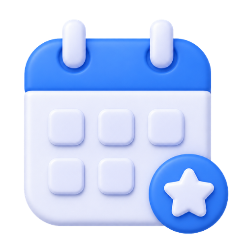 Icono Calendario con Estrella